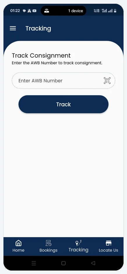 Tracking, asking for an AWB number.